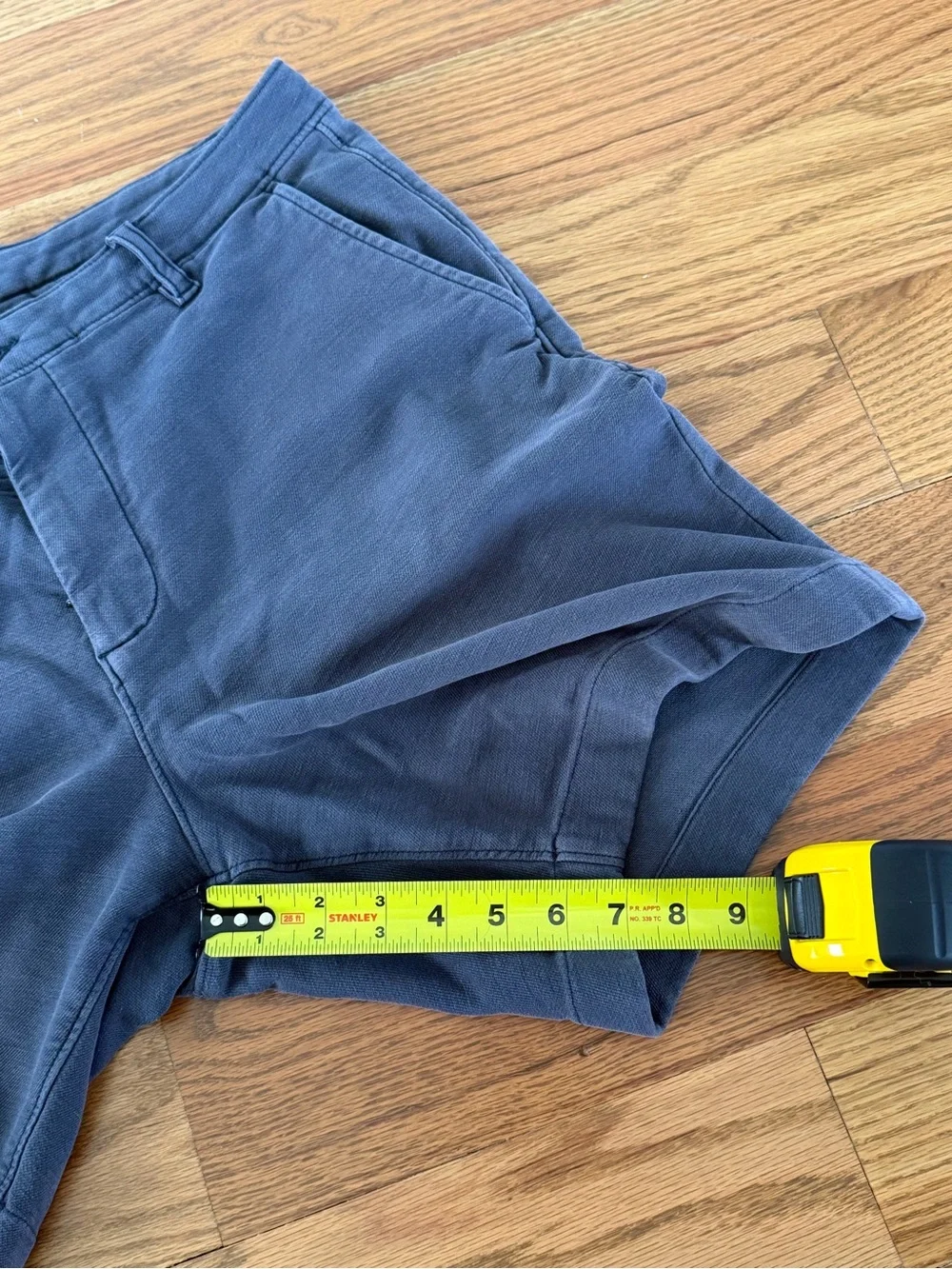 Faherty Slate Blue Flat-Front Stretch Shorts